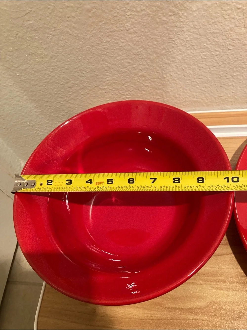 Set Of 2 Pier 1 red 10” serving bowl 13” serving plate platter earthenware dish